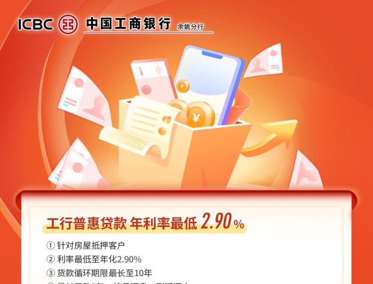 年化率最低2.90%起！选工行个人贷，幸福不必等待！
